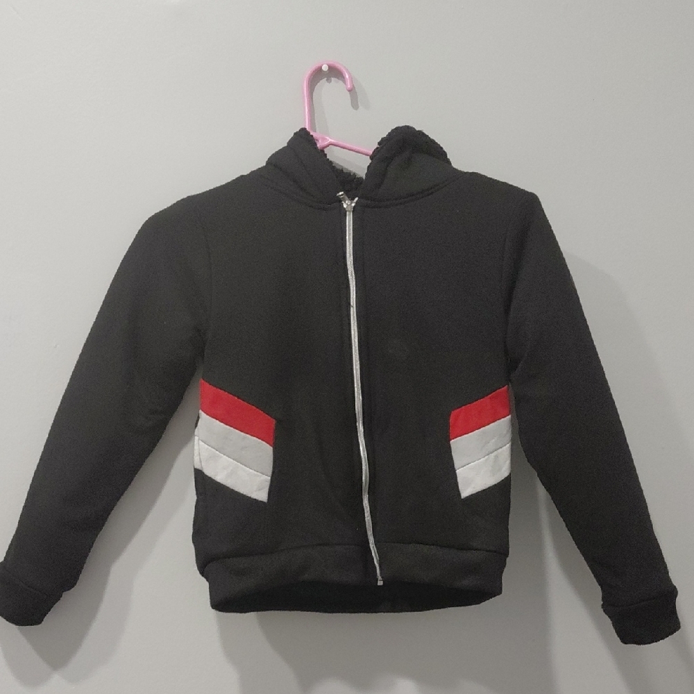 Body Glove Black Hoodie with Red and White Stripes
